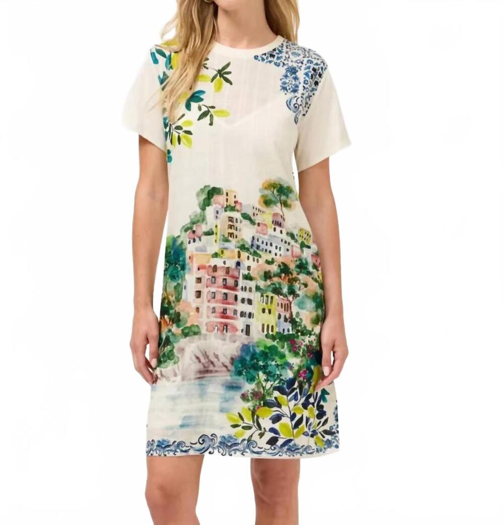 NEW JOHNNY WAS crew neck tee mini dress in ondora
